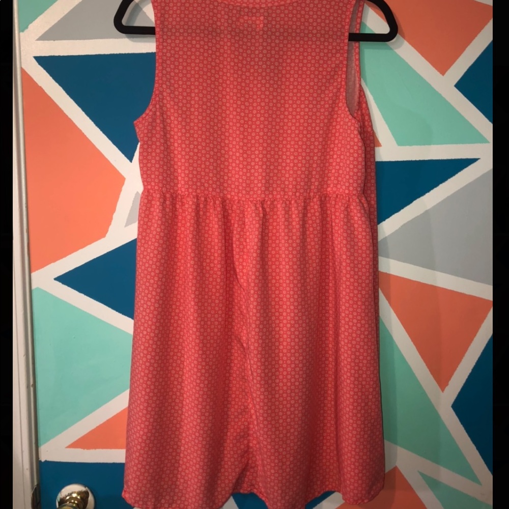 Pink with White Flowers Dress